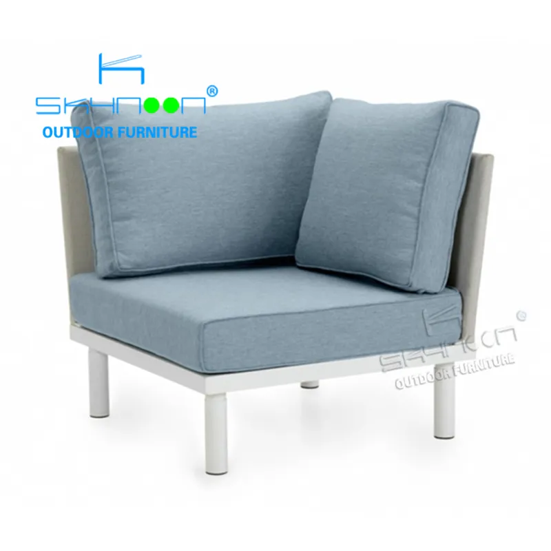Divano in alluminio di alta qualità per esterni in cina ultimo divano in tessuto per esterni per il tempo libero mobili da giardino di alta qualità (82111 a1)