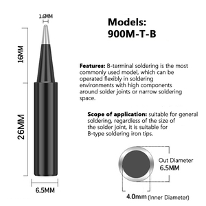 Yüksek kalite lehimleme uçları 900M 1.6D 0.8D B I K krom lehim veya onarım için kaynak lehim demir ucu - Product Image 5