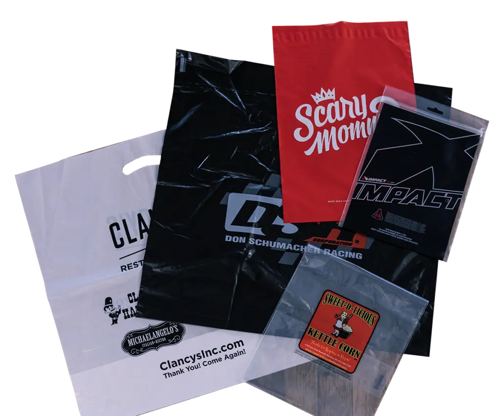 Promotion Innovation Products High Quality Custom Printed Loop Shopping Storage Small Large Plastic Bag