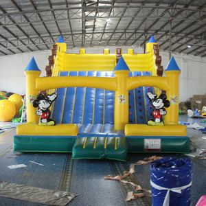 Mickey Chuột Nhà Bị Trả Lại Với Trượt Trong Nhà Ngoài Trời Inflatable Lâu Đài Bouncy Funhouse Bóng Cho Trẻ Em Thương Mại Bán - Product Image 2