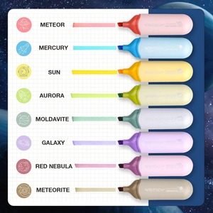 Cute Marker Pen <strong>with</strong> Soft Tip, Multi-color,non Bleeding Coating,water-<strong>based</strong> Bible <strong>Highlighter</strong> for Underline,highlighting Diary - Product Image 2