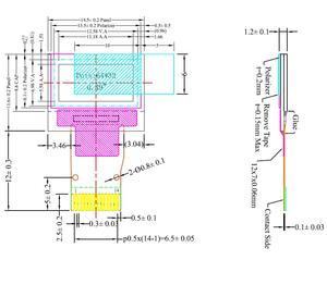 64x32 OLED ad alta risoluzione Driver di visualizzazione I2C interfaccia colore bianco Design compatto per dispositivi IoT - Product Image 2