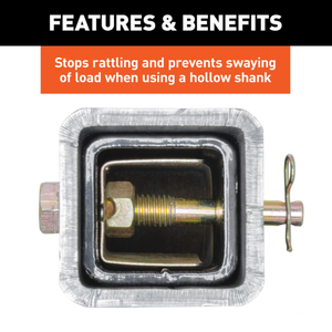 Vielseitiges Hitch Pin <span class=keywords><strong>Shim</strong></span>-Gerät Anti-Rassel-Pin für 2-Zoll-Empfänger - Product Image 6