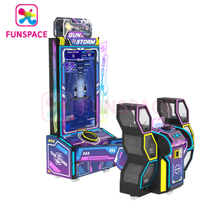 Funspace sikke işletilen arcade oyunu simülasyon atış makinesi silah kral oyun makinesi satılık - Product Image 2