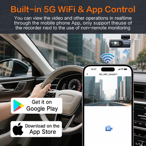 Gps takip sistemi ile 2k girişim 4k Wifi gece görüş araba için tek kanallı araç Dash kam Video kamera - Product Image 4