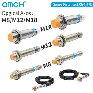 Sensor de proximidad inductivo de metal serie OMCH LJ con interruptor de salida de enchufe M8 M12 M18 NPN y PNP - Product Image 3