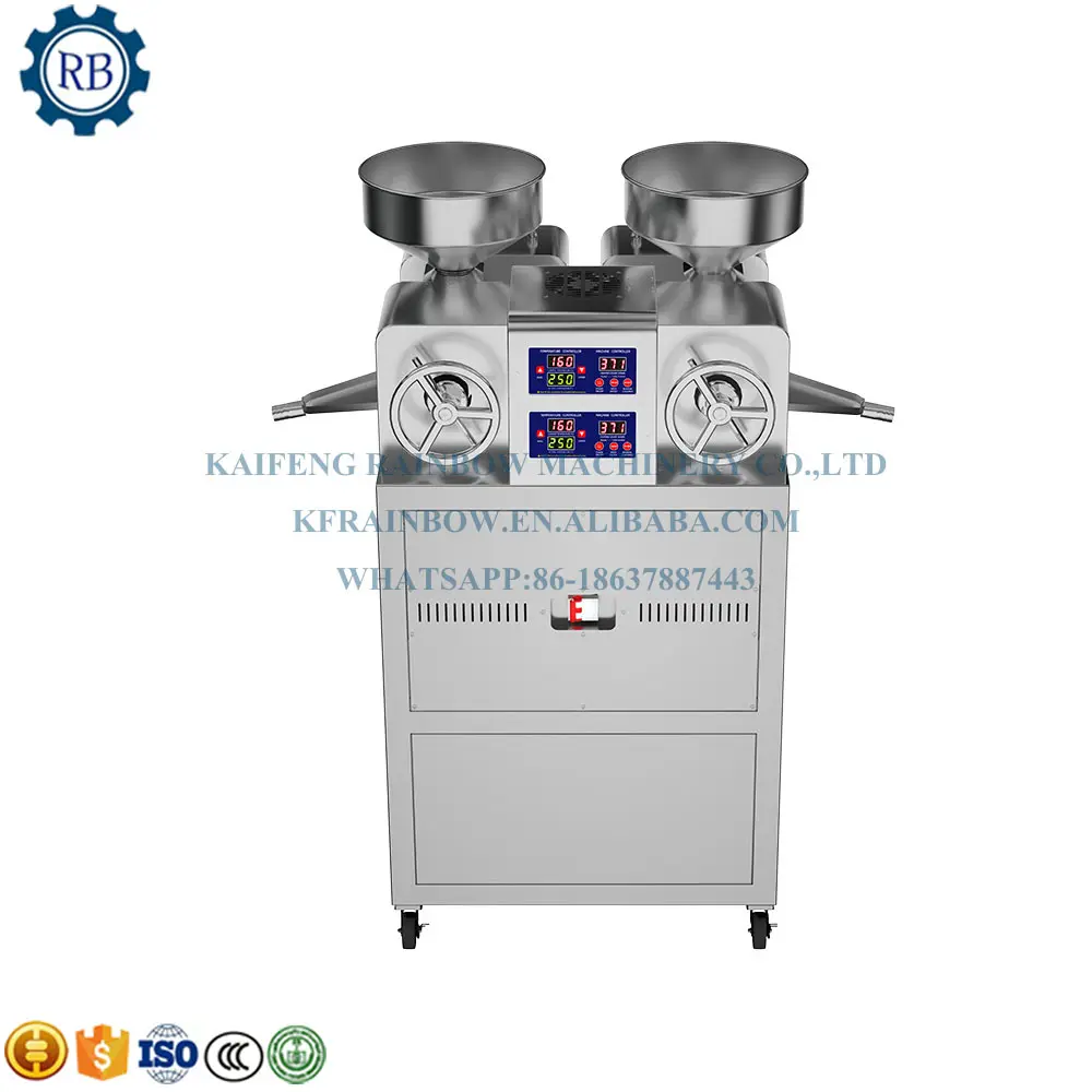 Máquina de prensa de aceite de enfriamiento de doble cabezal máquina de prensa de aceite grande de acero inoxidable de alta densidad