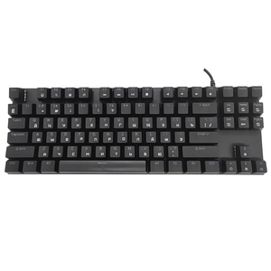 คีย์บอร์ดสำหรับเล่นเกม RGB tkl 87ปุ่มแบบมีสาย K7คีย์บอร์ดดีไซน์เหมาะกับสรีระคอมพิวเตอร์ภาษารัสเซียใช้เชื่อมต่อ3.0กับเดสก์ท็อป - Product Image 1