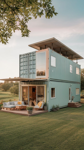 Роскошный дизайн 2-4 спальни двухэтажный модульный Airbnb контейнерные дома сборный дом из Китая - Product Image 3