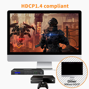 TESmart-conmutador de vídeo de alta eficiencia, matriz HDMI 4x4, Audio óptico Digital, control IR, HDMI - Product Image 6