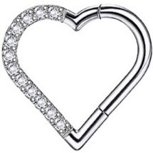 Silver set with zircon