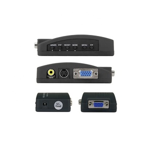 Convertidor de adaptador AV a VGA/Video a VGA Monitor USB Divisores de video Señal de TV Convertidor RCA a VGA