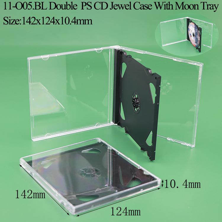 O05 : Boîtier à CD 2-CD 10,4 mm Noir
