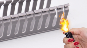 Solid PVC Cable Protector and <strong>Trunking</strong> Slotted <strong>round</strong> Cable Duct Easy Installation for Wiring Needs - Product Image 3