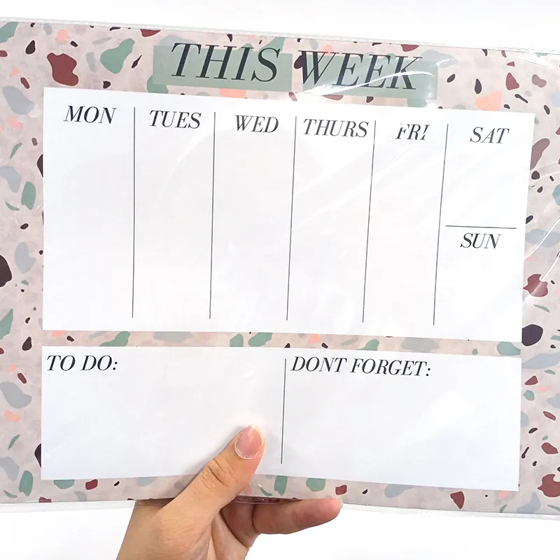Calendrier mensuel, bloc-notes, liste de tâches, planificateur mensuel quotidien, planificateur hebdomadaire 8x11 pouces