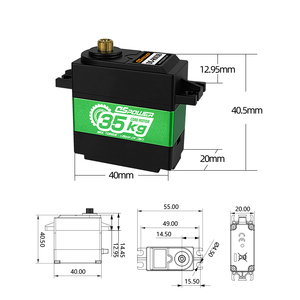 Wasserdichtes digitales Servo mit 35kg großem Drehmoment für RC Crawler Car Model Robot Arm STEM Lernspiel zeug UAV Servo DS-R003B