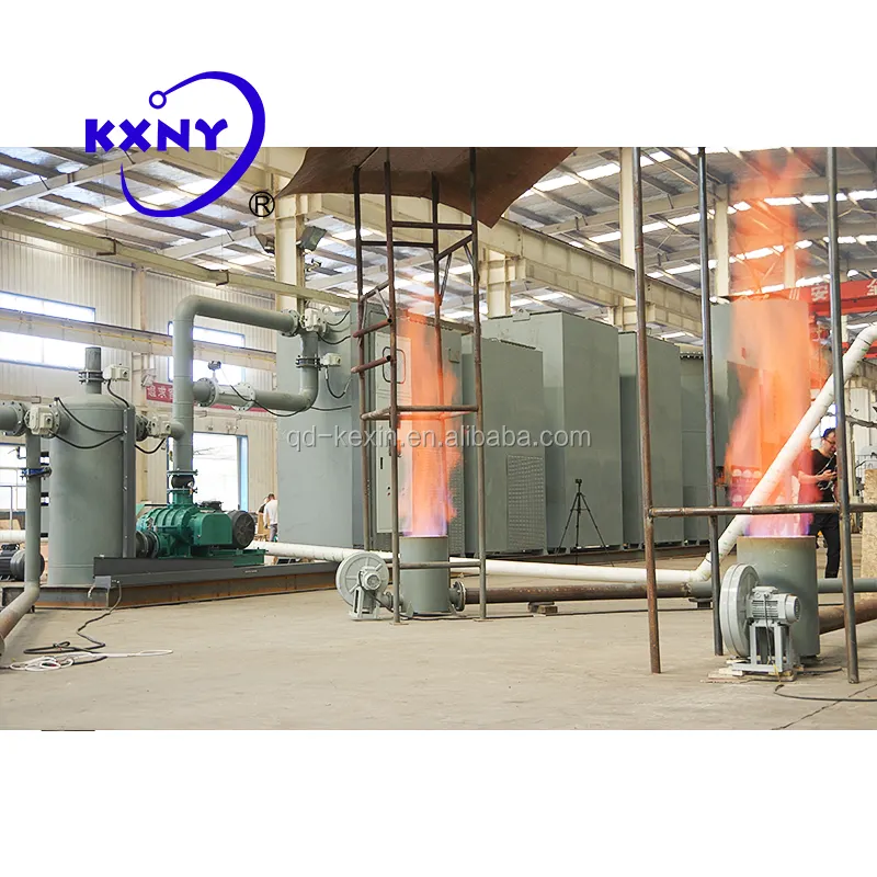Gas output 10m3/h fully automatic peanut shell granular small size biomass wood gasifier electricity generation machines