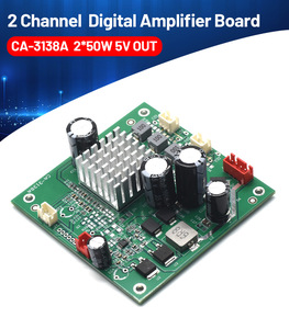 Amplificador de potencia de Audio Digital de 2*50W, módulo amplificador de potencia de salida de 5V, 8-24V, Canal Dual - Product Image 6
