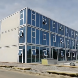 Передвижной плоский каркас передвижной стальной конструкции склад 40ft 20ft контейнерный дом сборный дом с окнами и дверями - Product Image 1