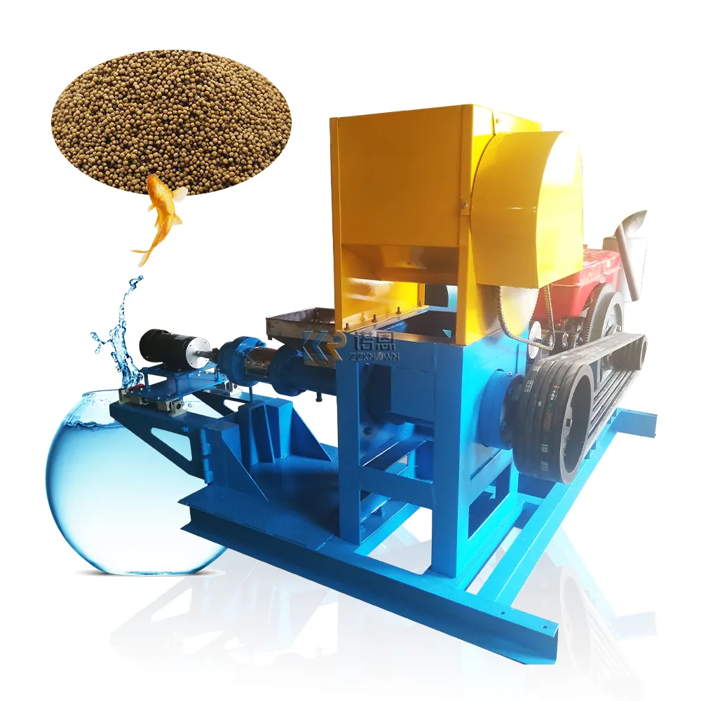 2024 High Quality Feed Feed Machines Fish Shrimp Sinking Floating Pellet Mill Machine Fish Feed Extruder Pellets Machine