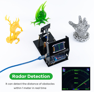 LAFVIN Simulations-Ultraschall-Radar-Sensormodule 180-Grad-Scan-Detektor mit 1,8 Zoll SPI TFT-Bildschirm für Arduino-Kit - Product Image 3