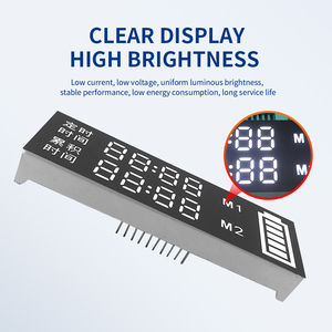 Lieferant Benutzer definierte Größe LED Elektro fahrzeug Auto Armaturen brett LCD-Display Weißlicht Gemeinsame Kathode Gemeinsame Anode 7 Segment anzeigen - Product Image 3