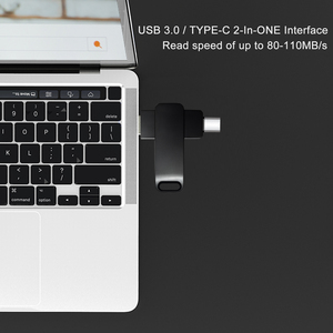 Android telefonlar, Apple macbook'lar için özel 2.0/3.0 2-in-1 Metal USB C USB sürücüleri (128GB, 64GB, 8GB, 16GB, 32GB). OTG desteği. - Product Image 4
