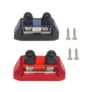 <strong>250A</strong> Bus Bar Power Distribution Blocks Dual 3/8&quot; Studs Terminals, Positive&amp; Ground Battery <strong>Busbar</strong> for Car Trucks Boat Solar - Product Image 4