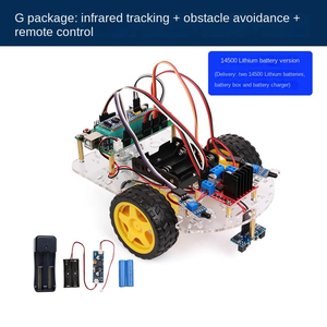 Aşağıdaki STM32 MCU akıllı Robot araba hattı, ultrasonik (Servo) engel kaçınma ve Bluetooth kontrolü