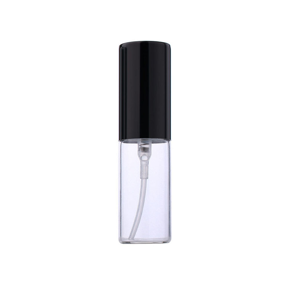 Botellas Transparentes con Tapas Negras