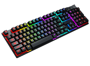 Juego de teclado y ratón para videojuegos, conjunto de teclado con cable y retroiluminación, impermeable, para juegos de ordenador - Product Image 4