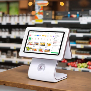 2025 новый дизайн Win/Android Smart Desktop кассовый аппарат POS 15,6 дюймов двойной сенсорный экран для розничной торговли/кафе - Product Image 2