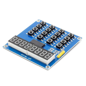 TM1638デジタルLEDディスプレイ8ビットデジタルチューブボード3ワイヤ16キー8ビットキーボードスキャンとキーLEDモジュール - Product Image 3