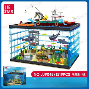 Jie yıldız JJ9048 deniz yaşamı macera dünya derin deniz modeli küçük parçacıklar monte oyuncaklar çocuklar için yapı taşları setleri - Product Image 6