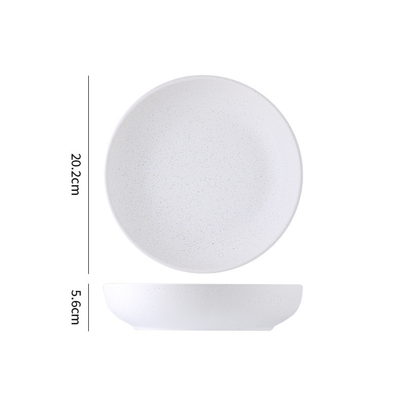 Assiette de riz de 8 pouces