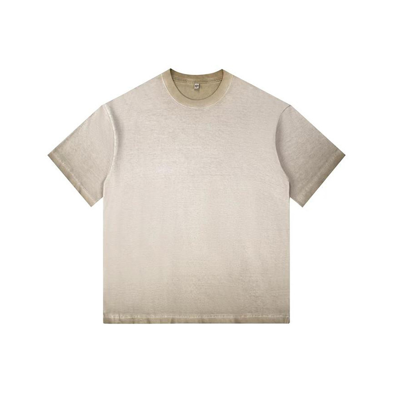 Khaki short-sleeved shirt - 350G