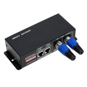 Высокое качество 4A * 4 канала PWM контрольный сигнал DMX512 Декодер контроллер для светодиодной RGBW лампы - Product Image 2