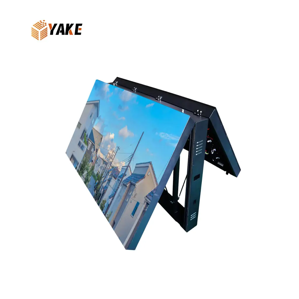 Outdoor P4 P5 P6 P8 Waterproof Double Sides Led Sign fixed installation LED Display Iron Cabinet LED Screen Display
