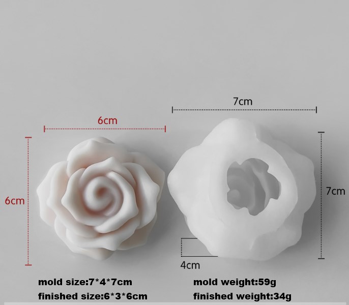 Moule à roses J-5065 blanc