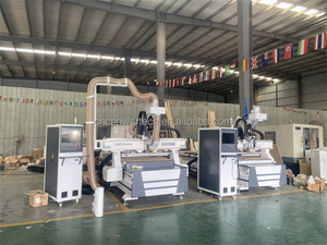 Gabinete de carpintería Powertech 1325 1530 Máquina de anidamiento CNC de proceso múltiple Enrutador de madera Atc - Product Image 2