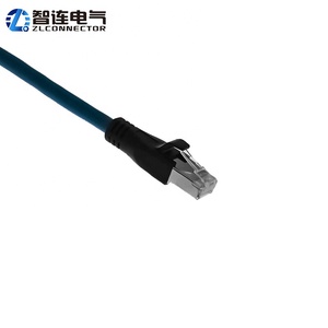 แผง M12เสียบช่องเสียบตัวผู้เข้ากับสายอีเทอร์เน็ต RJ45 M12ตัวเชื่อมต่อ X-Code สาย Cat6สีเขียว8Pin ระบบกล้องอุตสาหกรรม CCD - Product Image 4
