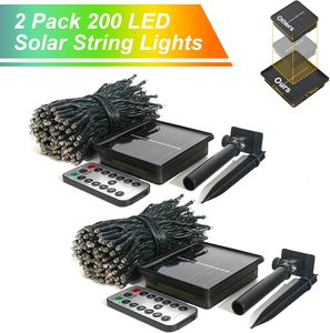 मल्टीकोर सौर क्रिसमस लाइट rgb रंग बदल सौर स्ट्रिंग रोशनी बाहरी जलरोधी घर परी प्रकाश स्ट्रिंग - Product Image 5