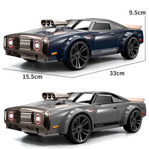 KSF รถแข่งดริฟท์ไฟฟ้า1/16ความเร็วสูง4WD สไตล์วินเทจรถกล้ามเนื้อพร้อมไฟ LED - Product Image 6