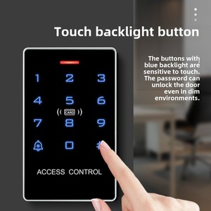 DFD 125Khz 13.56Mhz Rfid Card Smart Lock sistema di controllo accessi porta Standalone tastiera RFID impermeabile opzionale - Product Image 3