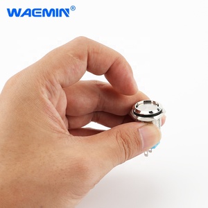 Fabrika kaynağı basmalı düğme anahtarı IP65 su geçirmez Waterproof 3A 3A 12V 24V <span class=keywords><strong>16MM</strong></span> düz kafa kendinden kilitleme düğmesi anahtarı - Product Image 4