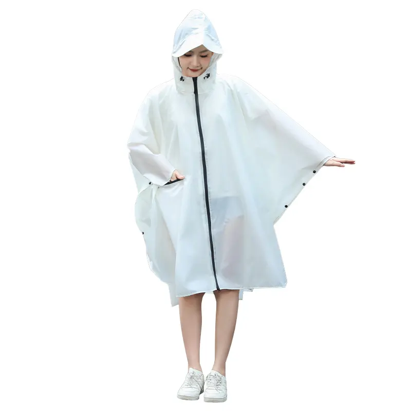 Fashionable Design Raincoat Waterproof Polyester Rain Coat Riding Cape Rain Poncho