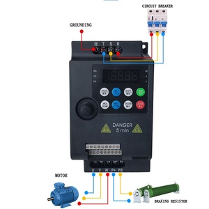 Convertidor de frecuencia Variable monofásico de 220V, Micro inversor de CA, controlador de velocidad VFD funcional múltiple de 50HZ para Motor - Product Image 3