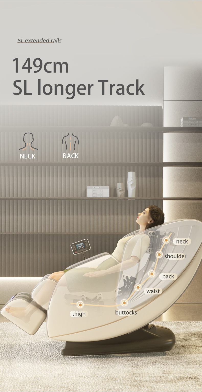 Jare 8900  Wholesale  OEM ODM Factory Price Hot Sales Luxury Leather Zero Gravity Electric Full Body Massage Chair