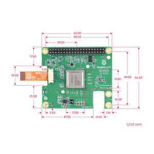 Ufficiale Raspberry Pi AI HAT + Build-in Hailo-8 AI acceleratore per costruire rapidamente una gamma di applicazioni 13/26 top alimentate da AI