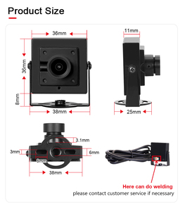 3200 1054 720P 8mm 40-Grad-Weitwinkel-UVC-Plug-and-Play-CMOS 1/3 Zoll Mini-Raspberry_pi-Kamera module - Product Image 5